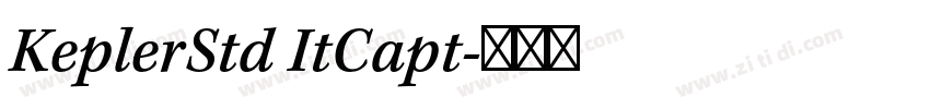 KeplerStd ItCapt字体转换